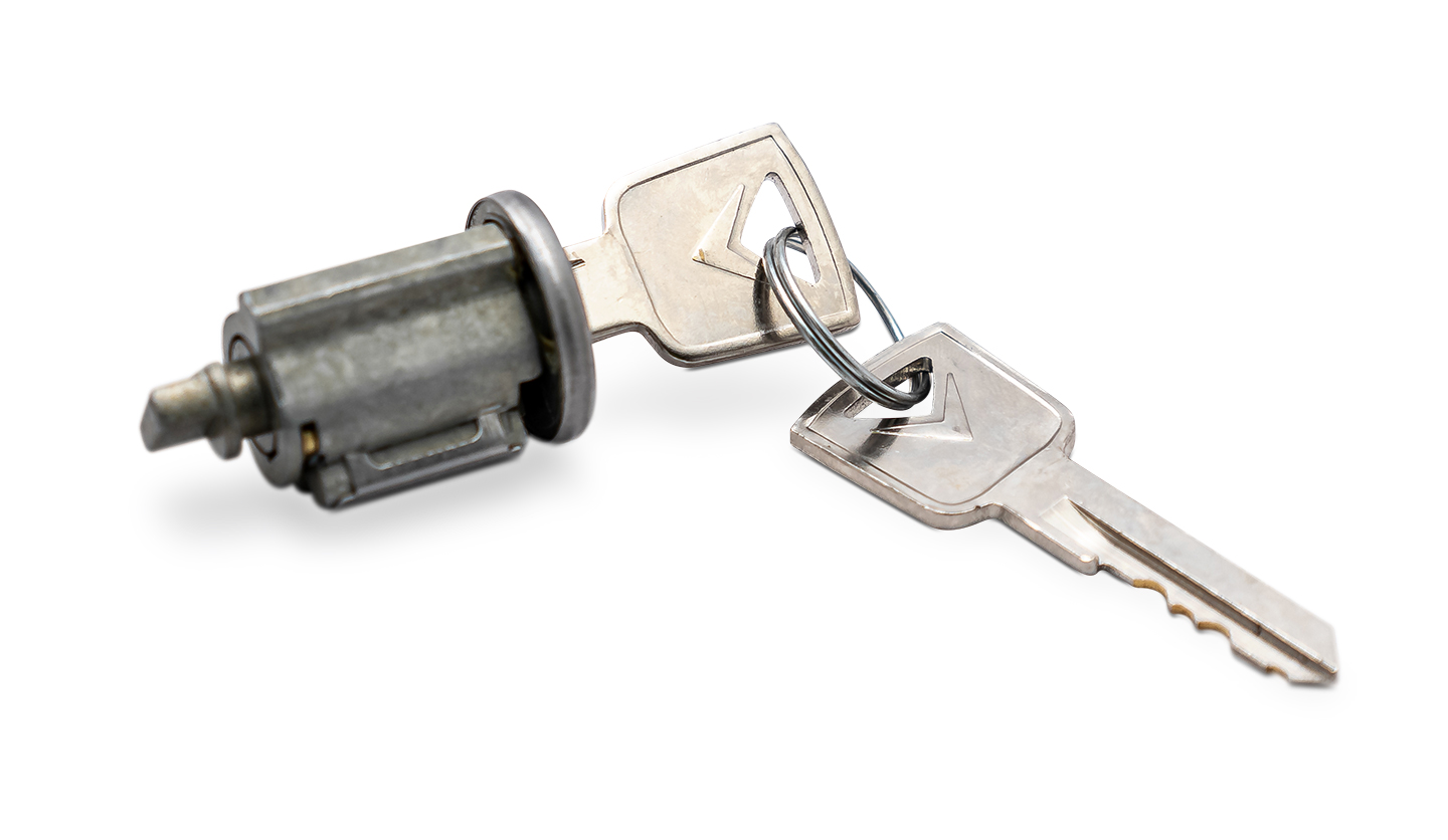 Ignition Starter Switch Cylinder & Keys Only, 66-77 Ford Bronco