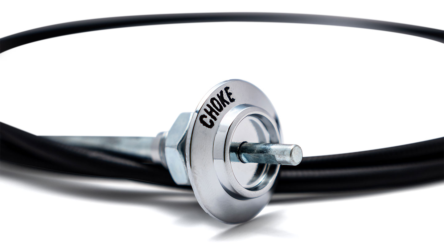 Choke Cable, OE Style w/Imprinted Bezel
