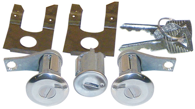 Door Lock & Ignition Set w/Keys - 68-77 Ford Bronco