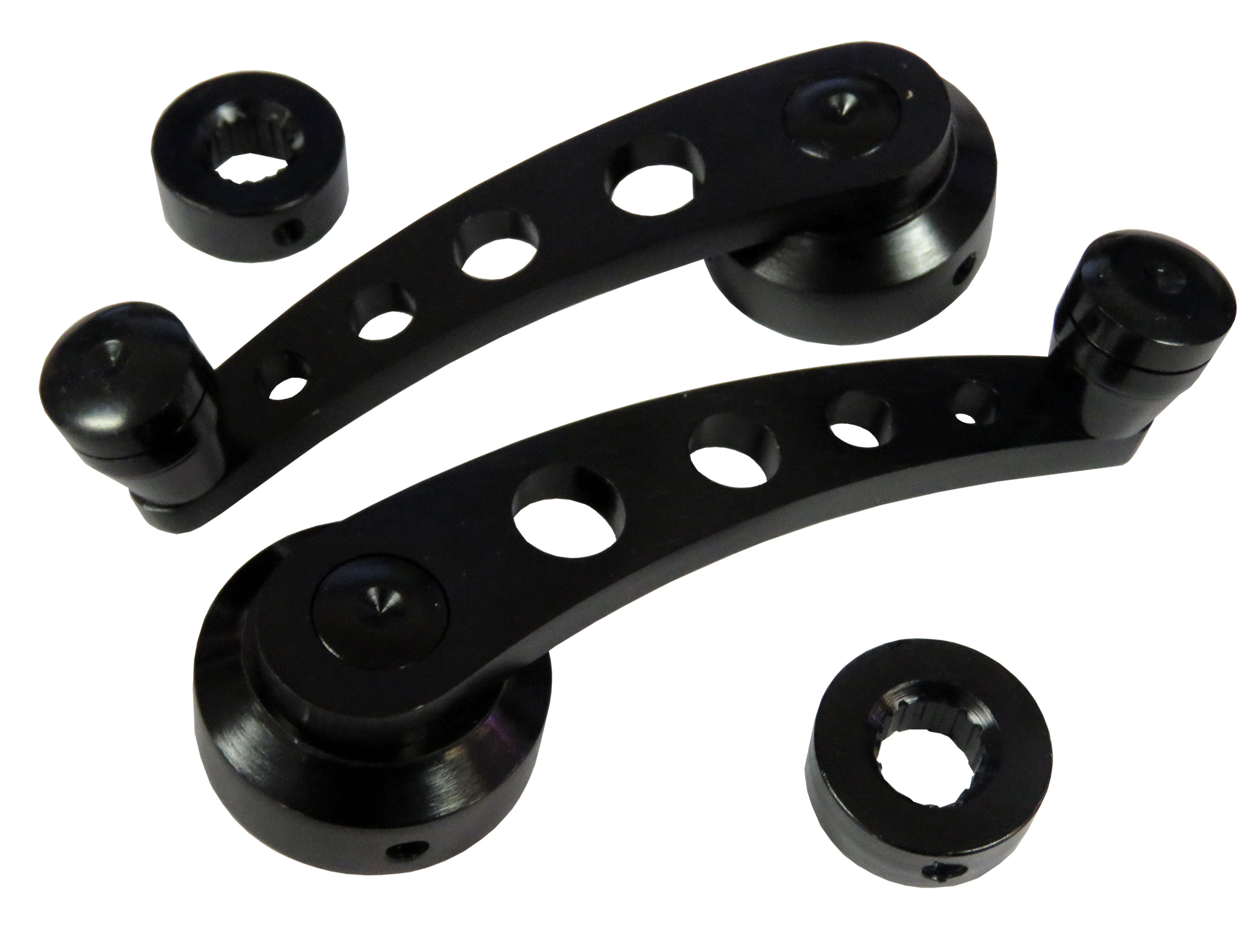 Black Billet Aluminum Window Handles, 67-77 Ford Bronco (Out of Stock)