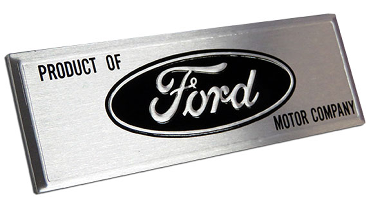 Ford Sticker Emblem with Black Text for Inner Rocker