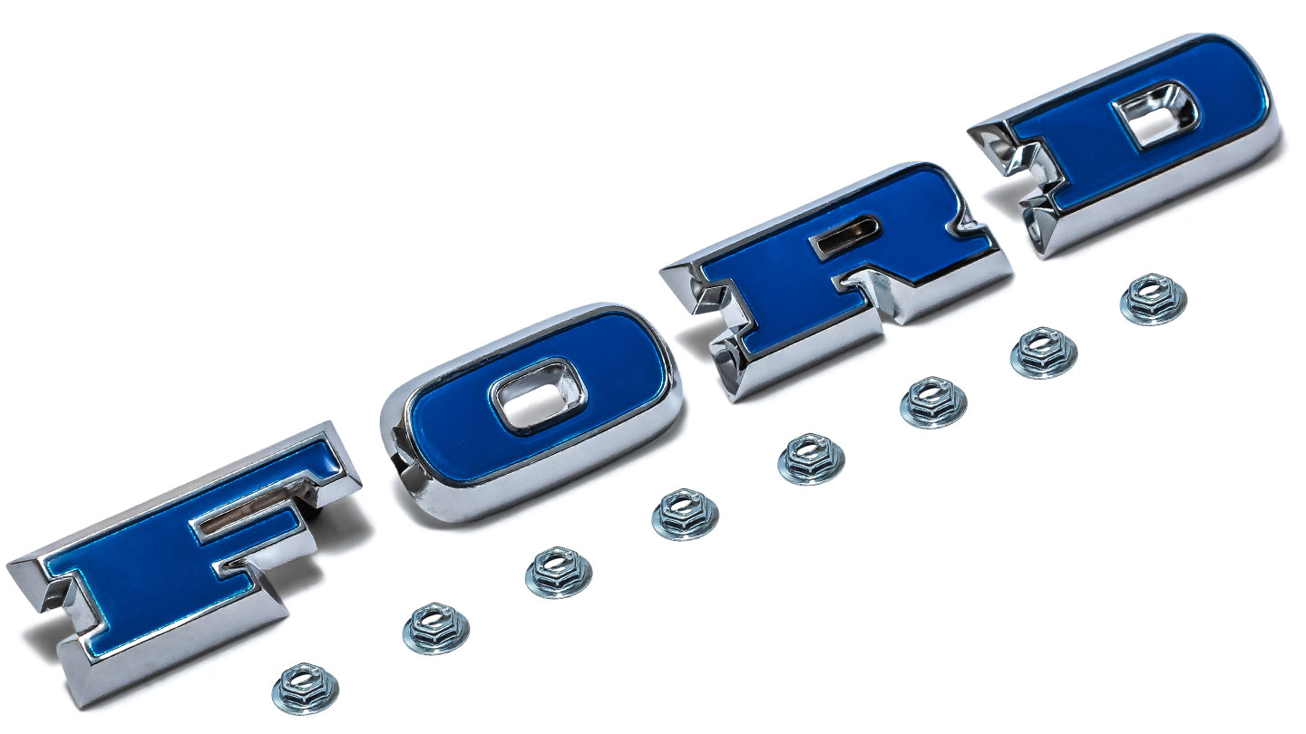 Ford Grill Letters - Blue Plastic Inserts
