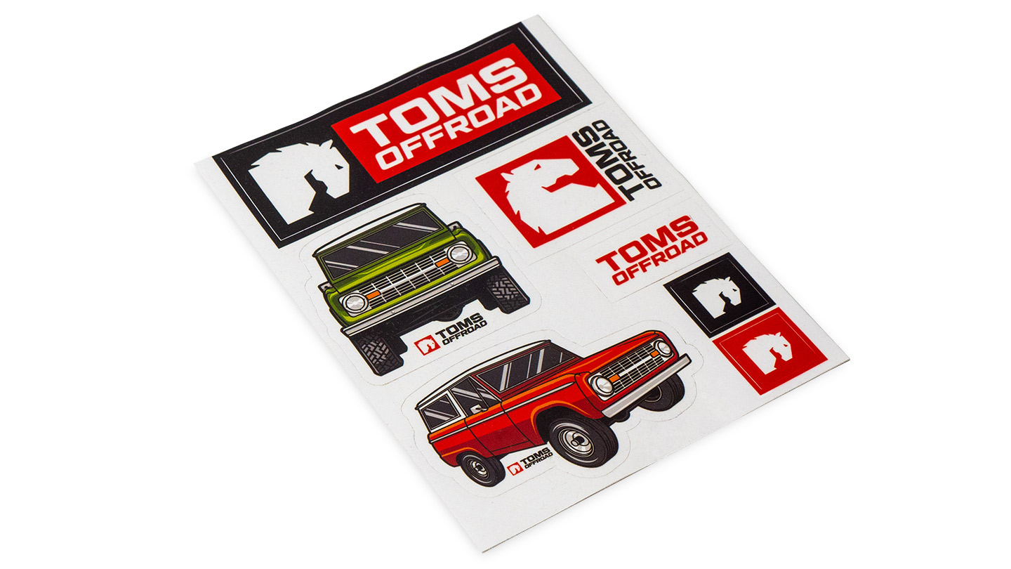 TOMS OFFROAD Sticker (FREE w/any purchase)