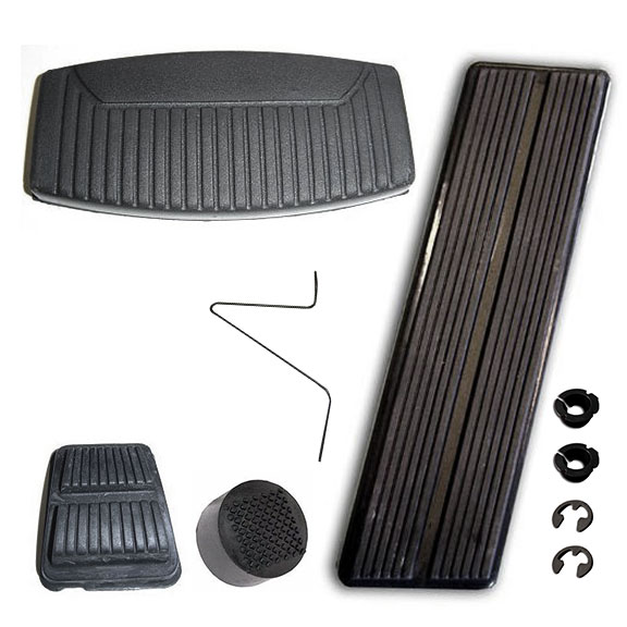 Pedal Pad Kit - OE Style for Automatic w/Disc Brakes, 76-77 Bronco