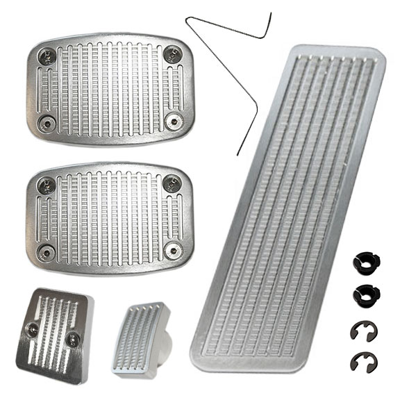 Pedal Pad Kit - BILLET Style for Manual Trans