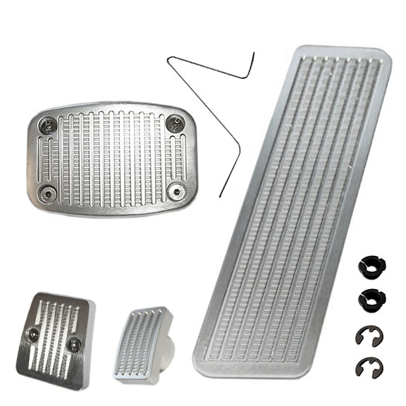 Pedal Pad Kit - BILLET Style for Automatic w/Drum Brakes