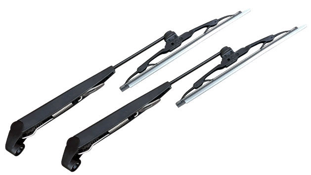 66-67-68-69-70-71-77 Ford Bronco 12" Stainless Windshield Wiper Blade & Arm Set
