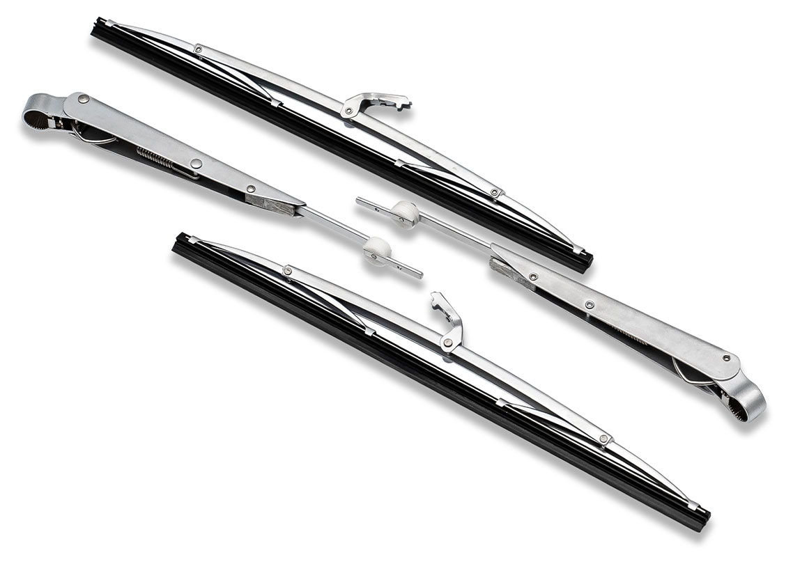 66-67-68-69-70-71-77 Ford Bronco 12" Stainless Windshield Wiper Blade & Arm Set