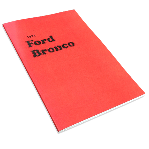 1977  FORD BRONCO OWNER'S  MANUAL 