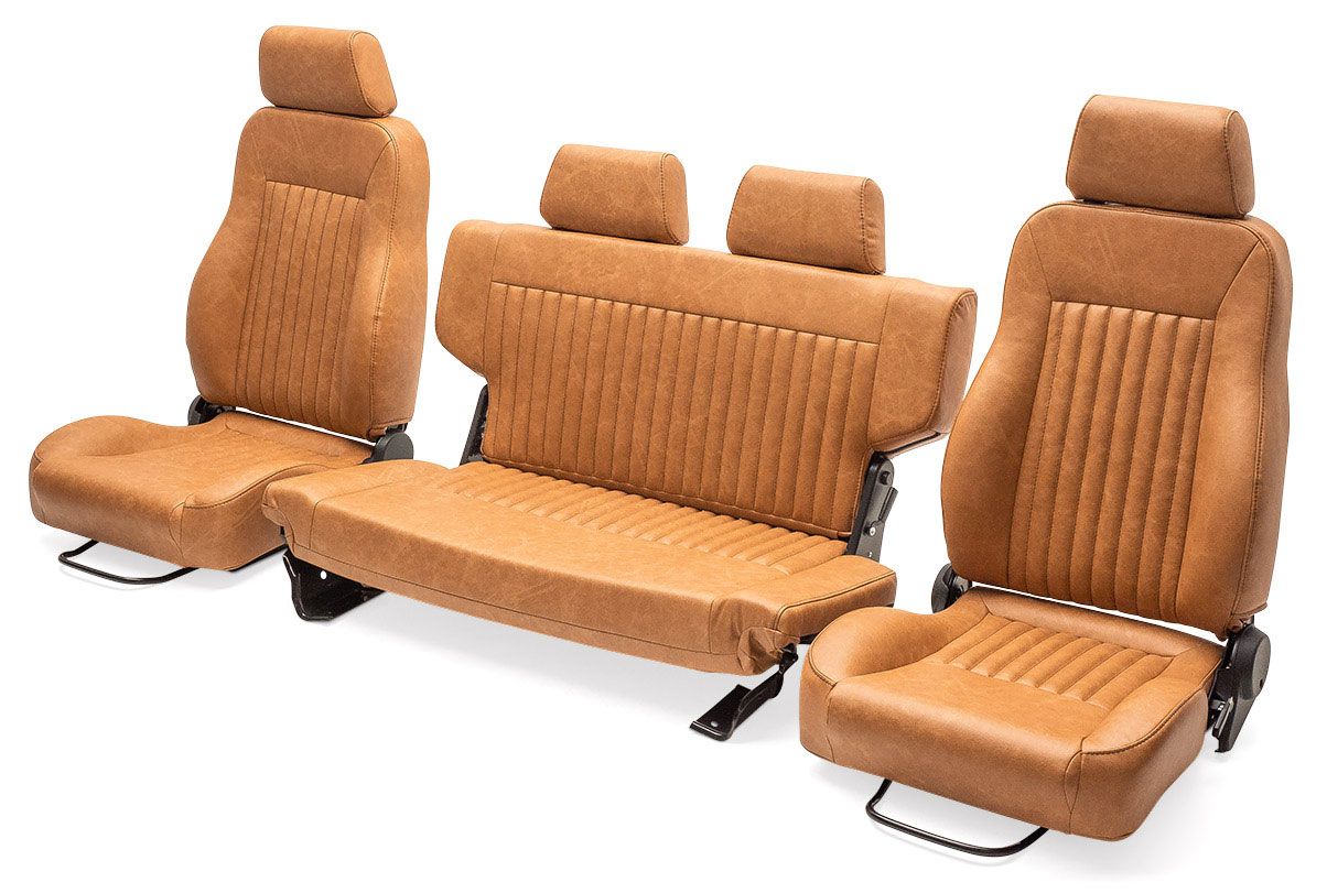 Premium Deerskin Early Bronco Seats - Front & Rear