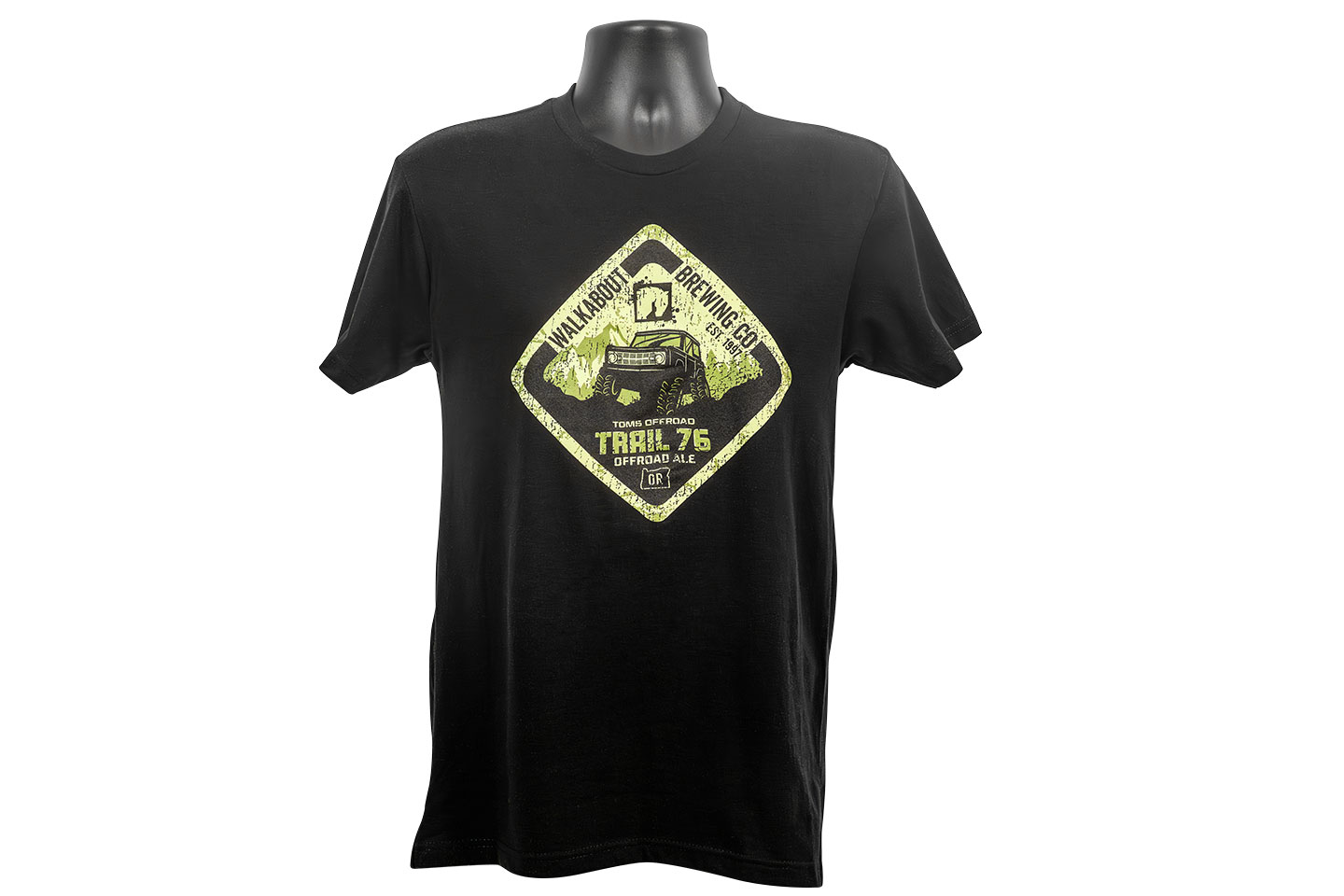 TOMS OFFROAD Walkabout Brewing Trail 76 Offroad Ale T-Shirt - Black
