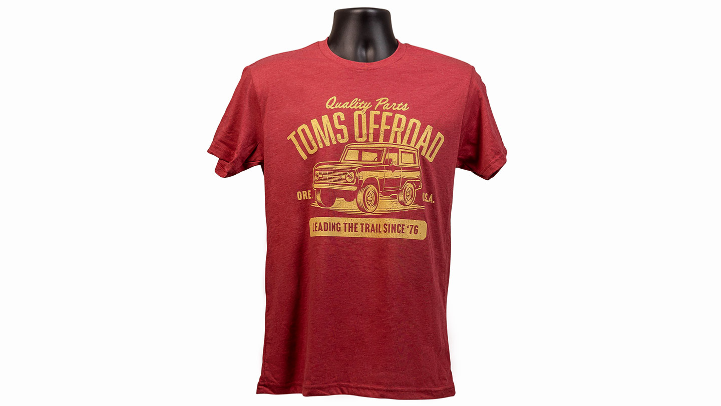 TOMS OFFROAD Garage Design Shirt - Cardinal