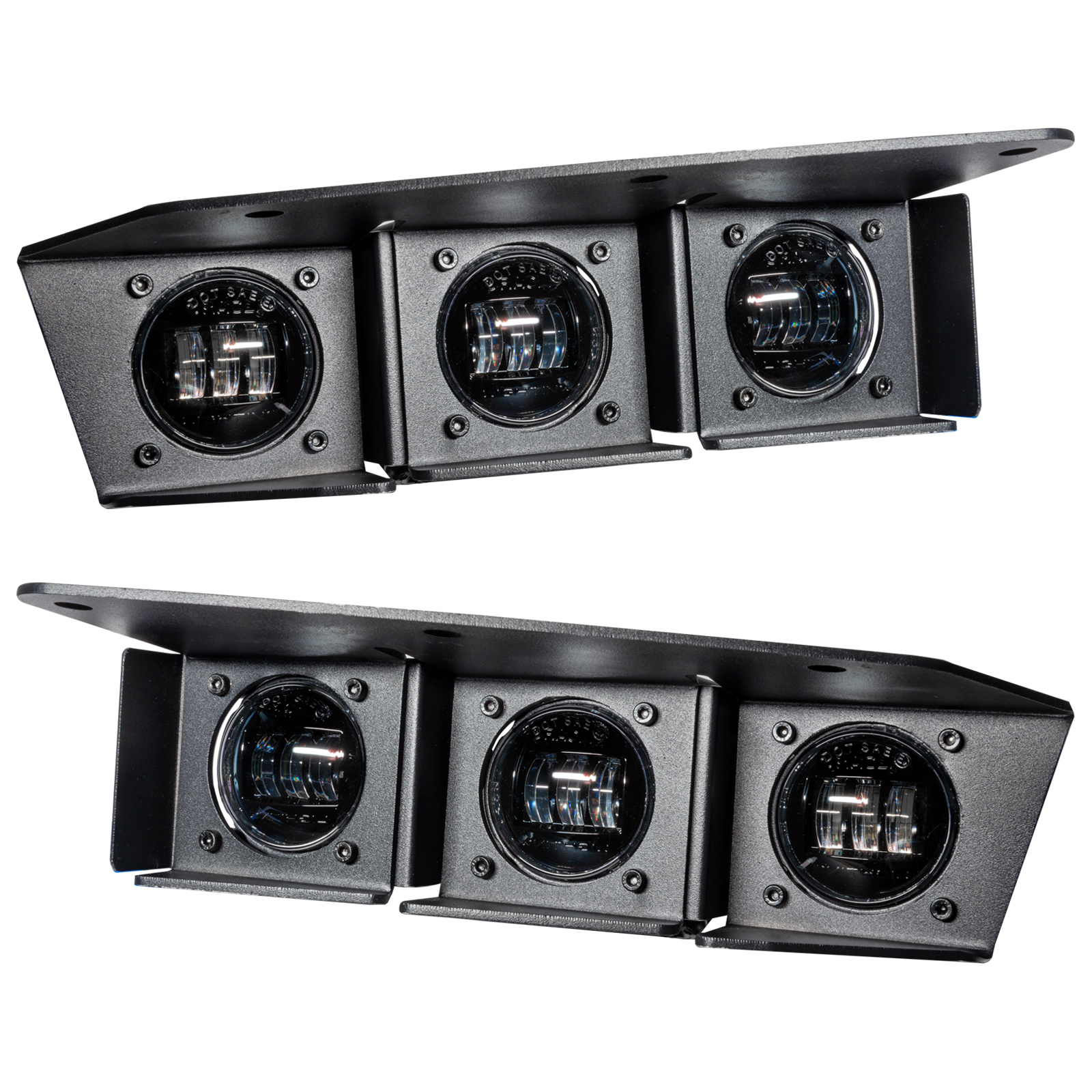 Image for product oracle-lighting-ford-bronco-triple-led-fog-light-kit-for-steel-bumper-650050001