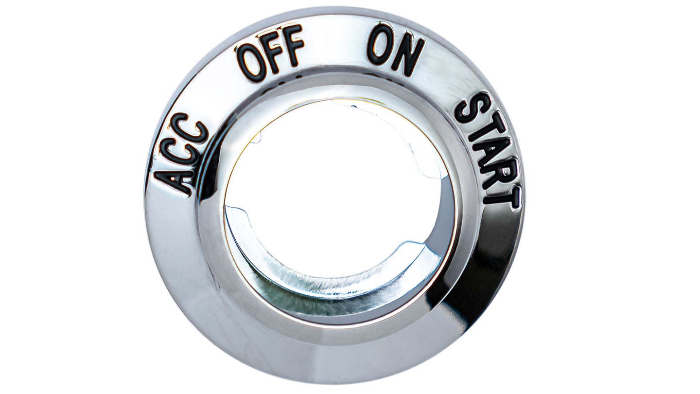 Ignition Starter Switch Chrome Bezel, 6677 Ford Bronco