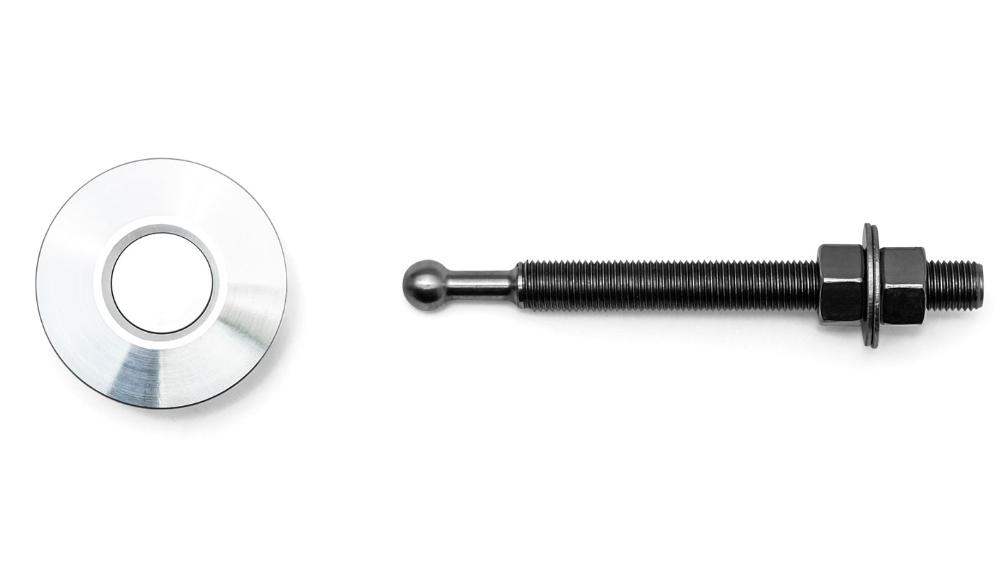 Silver QuikLatch Hood Pins 1.75 inch OD