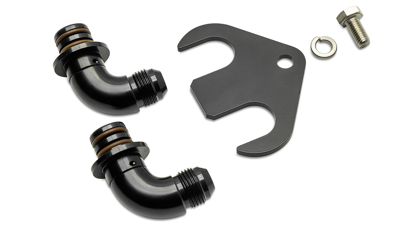 American Volt 6AN Transmission Oil Cooler Temp Sensor Gauge Fitting (Aluminum)
