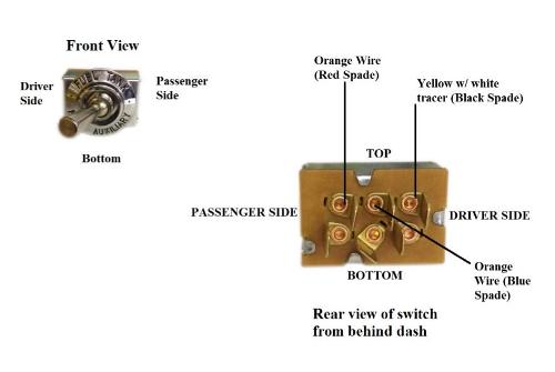 Fuel Selector Switch - Dash Mount - Toms Bronco Parts