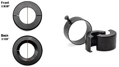 bearing puller clam shell with band-black