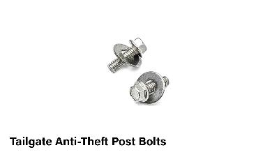 Classic Ford Bronco tailgate anti-theft post bolts.