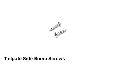Early Bronco tailgate side bump screws