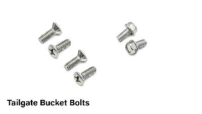 Ford Bronco tailgate handle bucket bolts.