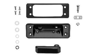 black tailgate handle assembly for classic bronco
