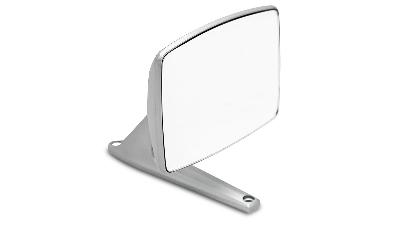 Early Bronco satin silver side mirror.