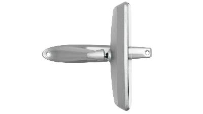 Silver sideview mirror for 66-77 Ford Bronco