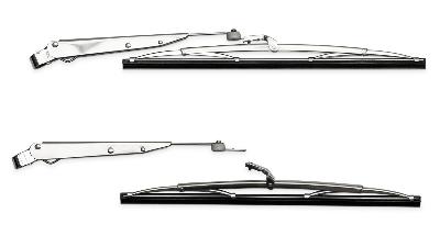 early bronco polished stainless wiper arm and blade kit