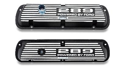 66-77 Ford Bronco billet aluminum black valve covers for 289 V8 motor