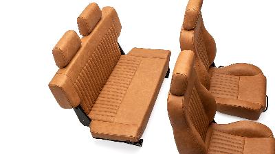 Deerskin color custom rear seat for classic Ford Bronco