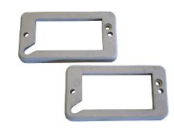 Turn Signal Bucket to Grill Pads - Gray, 69-77 Ford Bronco (per pair)