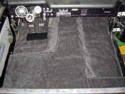 PREMIUM Black Half Cab Carpet Kit