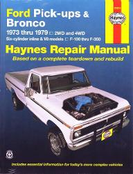 Haynes Repair Manual - 1973-79 Ford Pickup and Bronco