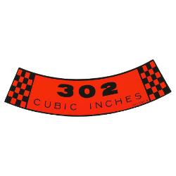 302 Air Cleaner Sticker Emblem