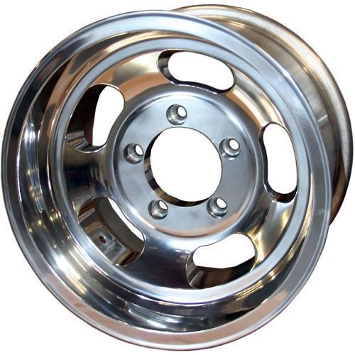 US Mags Slotted Indy Wheel Polished Aluminum 15x8 5x5 5 Bolt 